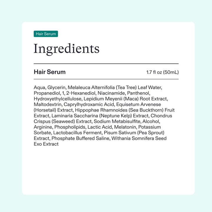 Women'S Hair Growth Supplements and Hair Serum, Ages 18-44, Clinically Tested for Visible Thickness and Strength - 1 Month Supply, 1.7 Fl Oz Bottle