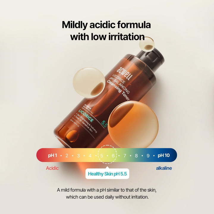 Licorice Ph Balancing Cleansing Toner 5.1 Fl.Oz. - PH5.5 Hydrating Makeup Cleansing Astringent - Skin Clearing, Reduce Pigmentation, Acne and Dark Spots