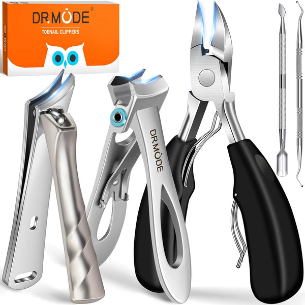 Toenail Clippers for Seniors Thick Toenails, Large Toe Nail Clippers for Men Thick Nails with Wide Opening, Sharp Heavy Duty Ingrown Toenail Clippers Nail Cutter Long Handle with Slanted Blade