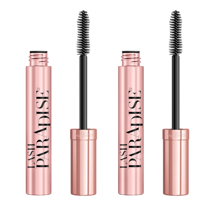 Voluminous Makeup Lash Paradise Mascara, Voluptuous Volume, Intense Length, Feathery Soft Full Lashes, No Flaking, No Smudging, No Clumping, Blackest Black, 0.28 Fl Oz (Pack of 1)