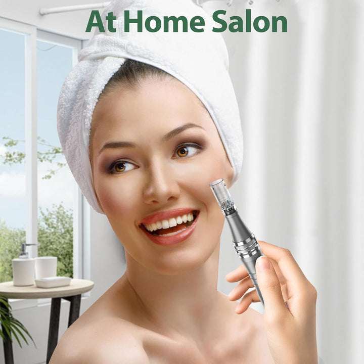 Dermastamp System 0.25Mm, Microneedling Stamp Pen, Derma Stamp Pen, Derma Roller Alternative, Microneedle Micro Needle Skin Care for Men Women