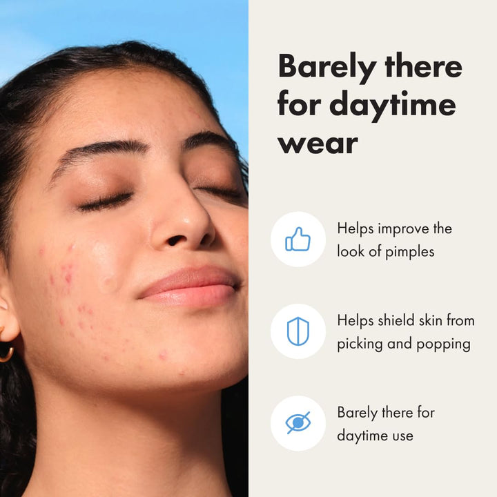 Mini Invisible+ Patches - X-Small Daytime Hydrocolloid Acne Pimple Patches for Covering Zits & Blemishes, Blends into Skin & Barely There (30 Count, 10Mm Patch)