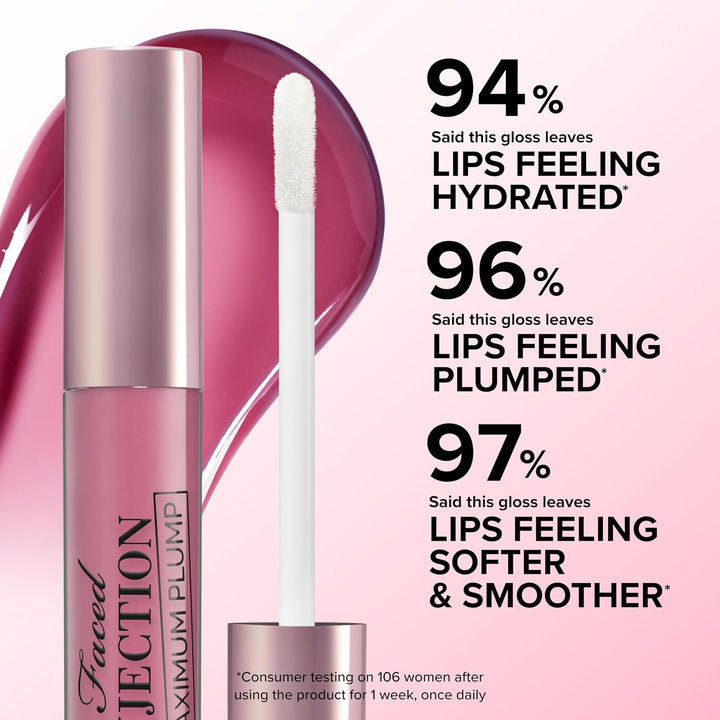 Lip Injection Maximum Plump Extra Strength Lip Plumper Gloss | Hydrating, Volumizing, + Plumping, 0.14 Fl Oz
