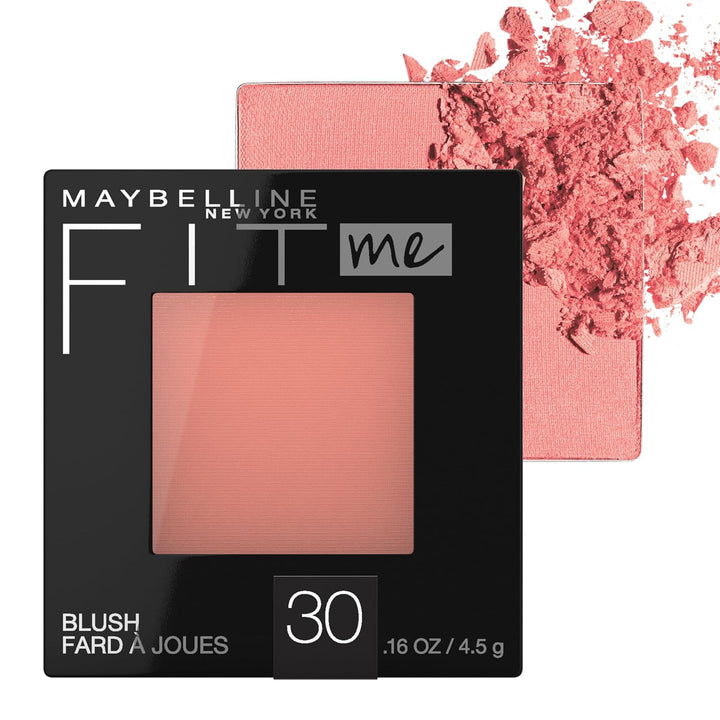 Fit Me Powder Blush, Lightweight, Smooth, Blendable, Long-Lasting All-Day Face Enhancing Makeup Color, Mauve, 1 Count
