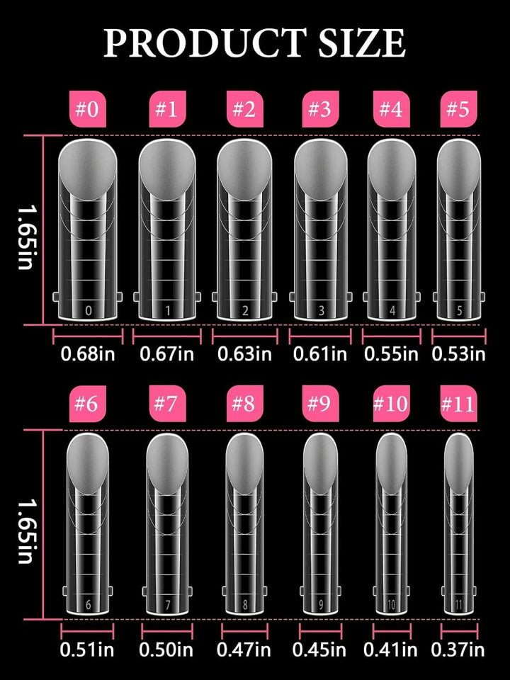 Poly Gel Toenail Kit, Toe Dual Nail Forms Reusable Poly Gel Nail Kit for Toe Nail Extension Gel Press on Toe Nail Tips Poly Gel Toenail Forms for Women Pedicure Tools, 120PCS, 120 Sizes