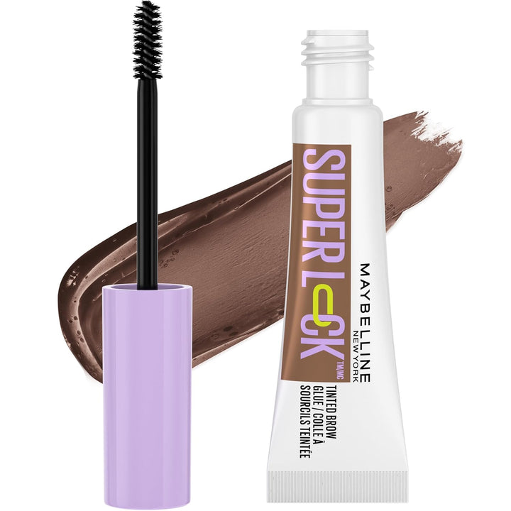 Super Lock Brow Glue Eyebrow Gel, Lightweight Brow Gel for up to 24HR Hold, Clear, 1 Count