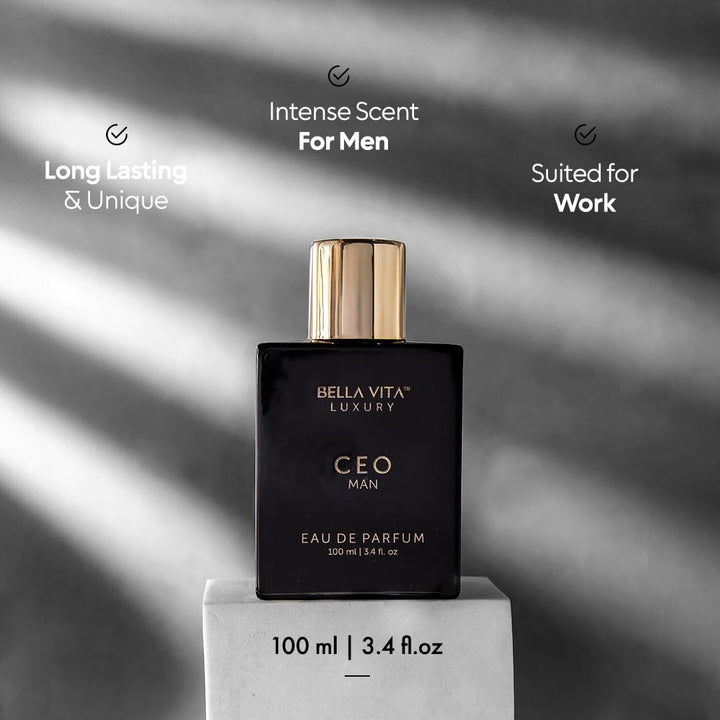 Luxury CEO Man Perfume for Men (3.38 Fl.Oz) | Long-Lasting Men'S Perfume with Lemon, Lavender, Tonka Vetiver & Moss Fragrance for Man | CEO Parfum for Men | Vegan & Cruelty-Free Fragrance