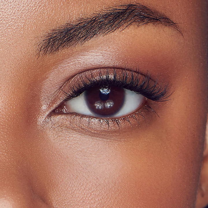 KISS  Falsies Press on Self Adhesive Eyelashes, 12Mm-14Mm Natural Volume Press on Lashes, Black, No Glue Needed, Invisible Band, 20 Lash Clusters & Non-Stick Applicator - Natural