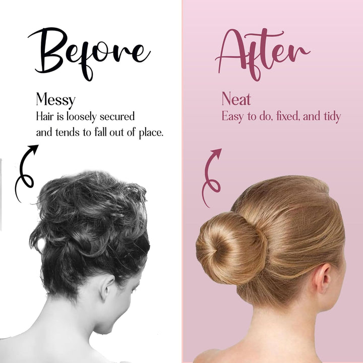 Women'S Hair Bun Maker French Twist Hair Fold Wrap Snap by  (1 Brown, 1 Light Brown)