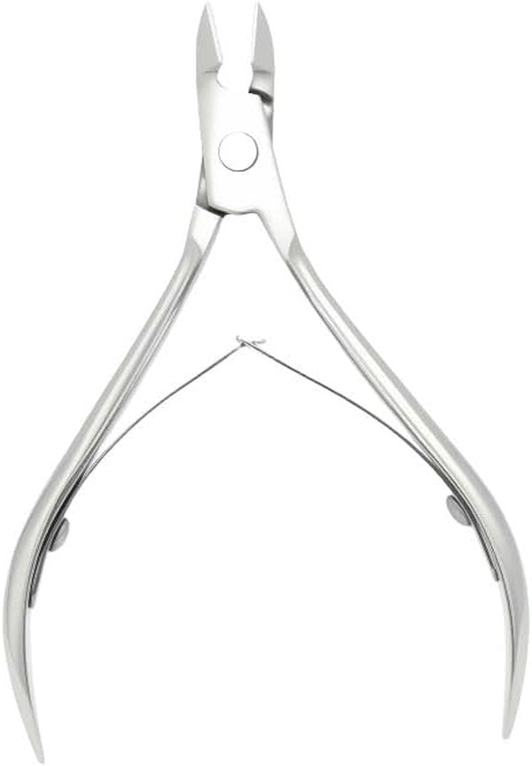 Cuticle Trimmer with Cuticle Pusher, Nail Cuticle Remover Nipper – Silver Stainless Steel Sharp Blades, Manicure Tools with Double Spring, Nail Care & Pedicure Tools