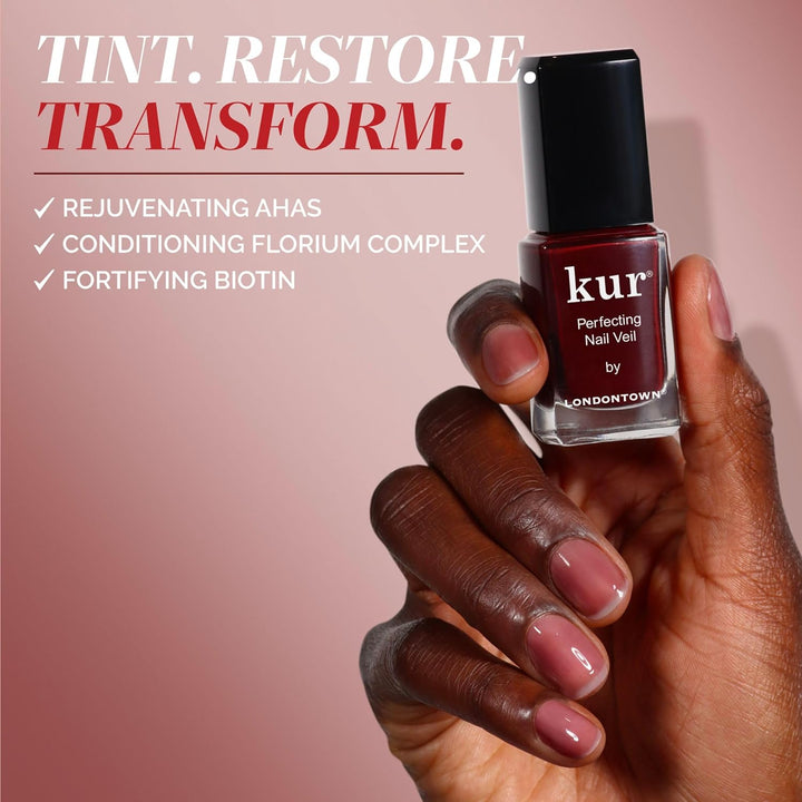 Nail Veil Enhancing Nail Care - Nail Protectant, Nail Strengthener, Natural Tint, Vegan and Cruelty-Free, Chip-Resistant