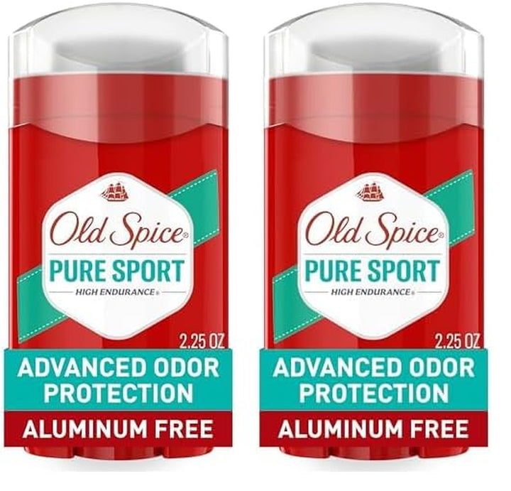 Aluminum Free Deodorant for Men, High Endurance, 24/7 Sweat Defense & Odor Protection, 24/7 Freshness & Lasting Scent, Pure Sport Scent, 3.0 Oz (Pack of 2)