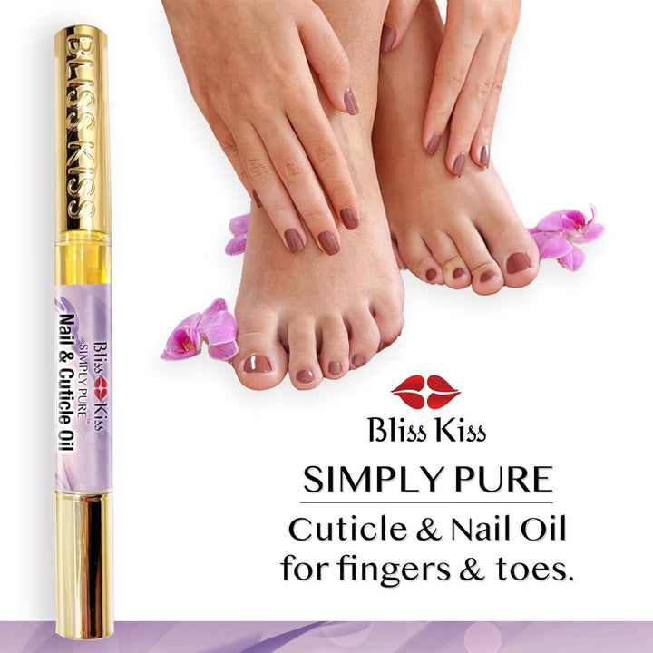 | 1 Lavender Vanilla | Nail Oil Cuticle Pen W/Vitamin E & Jojoba⏤Nail Strengthener Nail Growth Serum for Brittle Peeling Breaking Thin Nails