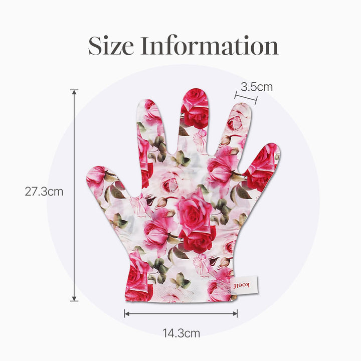 PETITFEE Rose Petal Satin Hand Mask (5Pairs) - Intensive Nourishing, Moisturizing Gloves, Rose Scented Hand Repair Masks with Peptide, Collagen, Shea Butter for Silky Smooth Hand, Hand Treatment