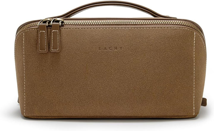 Travel Makeup Bag,Large Capacity Cosmetic Bags for Women,Waterproof Portable Pouch Open Flat Toiletry Bag Pattern Makeup Bag