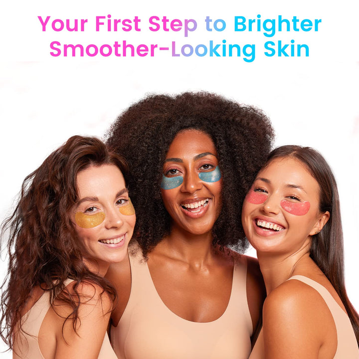 Under Eye Patches (24 Pairs) - Eye Gel Pads for Wrinkles, Puffy Eyes, Dark Circles, Eye Bags, Natural Collagen Eye Gels Pads, under Eye Mask Patches for Refreshing, Revitalizing