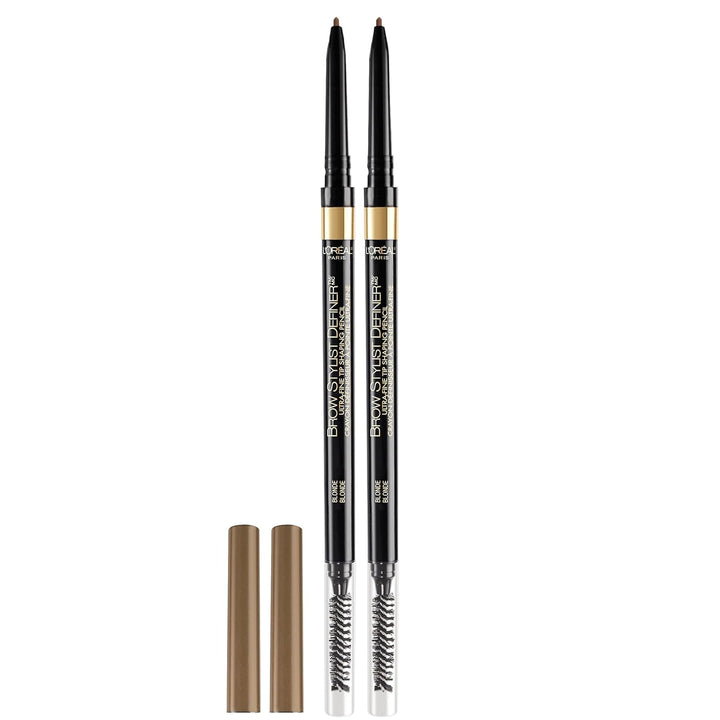 Makeup Brow Stylist Definer Waterproof Eyebrow Pencil, Ultra-Fine Mechanical Pencil, Draws Tiny Brow Hairs and Fills in Sparse Areas and Gaps, Brunette, 0.003 Ounce (1 Count)