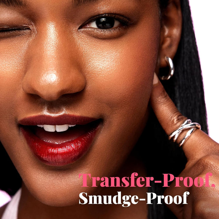 Ink Peel off Lip Stain - Long Lasting, Transfer-Proof, Waterproof Korean Lip Tint with Color-Changing Peel-Off Formula (01 BLACK CHERRY)