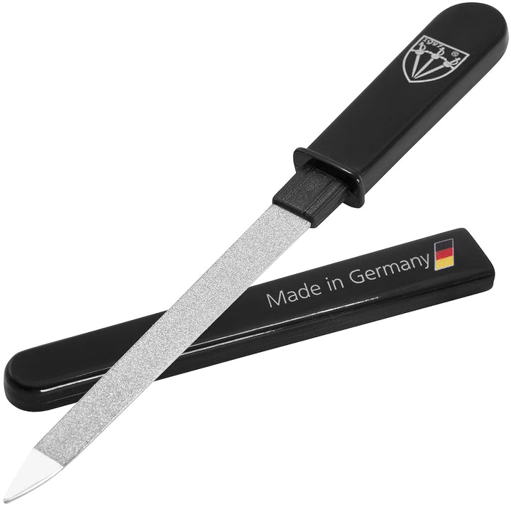 - Brand Quality Double Sided (Fine & Coarse) Sapphire Metal Pocket Nail File (1 Piece), Made in Solingen Germany