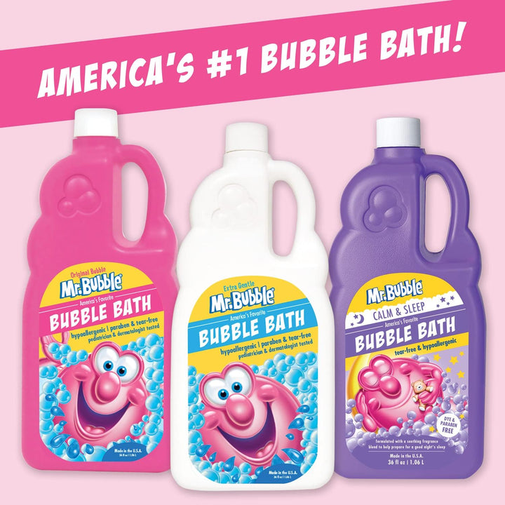 Extra Gentle Bubble Bath - Hypoallergenic, Tear Free Bubble Bath Solution Perfect for Sensitive Skin (Pack of 2 Bottles, 16 Fl Oz Each)