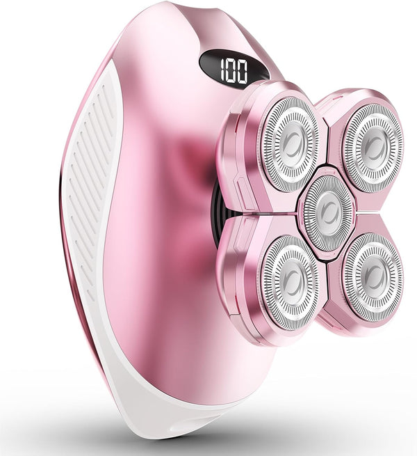 Electric Razors for Women, 5-In-1 Rechargeable Body Shaver - Waterproof Wet Dry Hair Remover - Trimmer for Lady Face Underarms Bikini,Lips,Arms, Legs