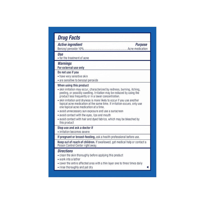 Acne Treatment Bar with 10% Benzoyl Peroxide, Maximum Strength Acne Bar for Face, Chest, and Back, Soap-Free Body Wash, Treats Acne Pimples, Whiteheads, Blackheads, Ph Balanced, Vegan, 4 Oz