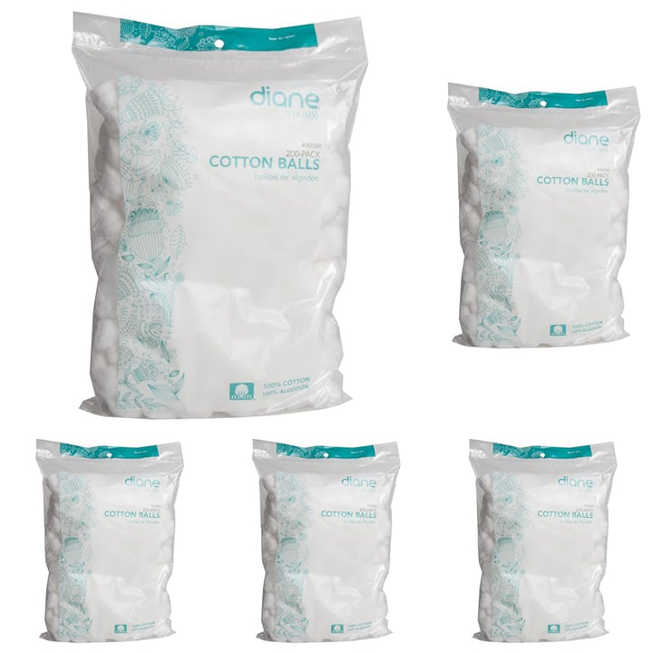 100% Pure Cotton Balls for Face, Makeup Removal, Nail Polish, Applying Lotion or Powder, First-Aid for Everyday Household Use, 100 Count