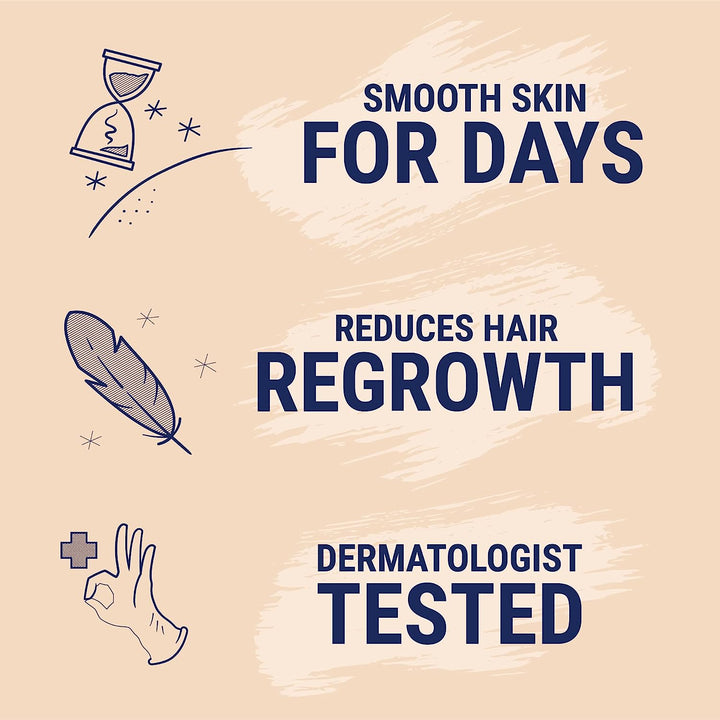 Hair Remover Moisturizing Face Cream, with Sweet Almond Oil, 2OZ