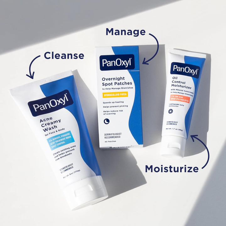 PM Overnight Spot Patches, Advanced Hydrocolloid Healing Technology, Fragrance Free, 40 Count Pack of 1