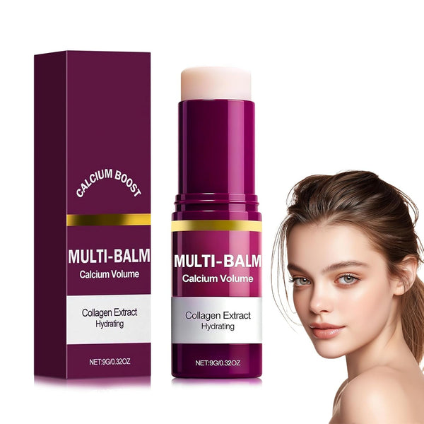 Cemenrete Calcium Multi Balm, Calcium Volume Multi Balm, Korean Collagen Moisturing Stick,Wrinkle Core Stick, Moisturizing Cream, Hydrating, Firming Skin, Suitable for Eyes, Neck, Face