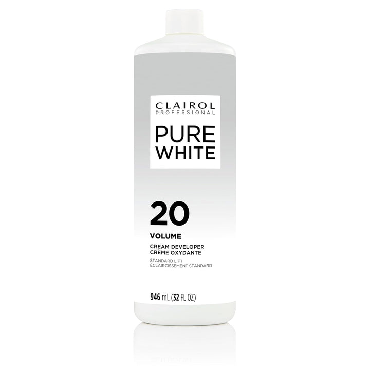 Pure White 20 Volume Hair Developers for Lightening & Gray Coverage