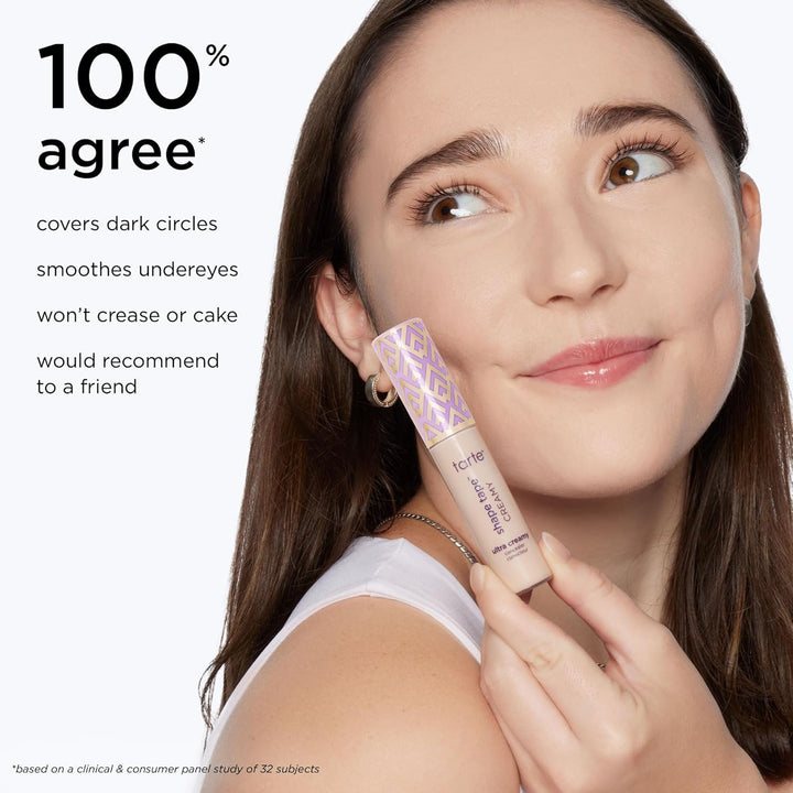 Tarte Shape Tape Creamy Concealer – Full-Coverage, Hydrating, Natural Matte Finish Formula for under Eye, Dark Circles, Fine Lines, Redness, Dermatologist-Tested, Vegan, Cruelty-Free