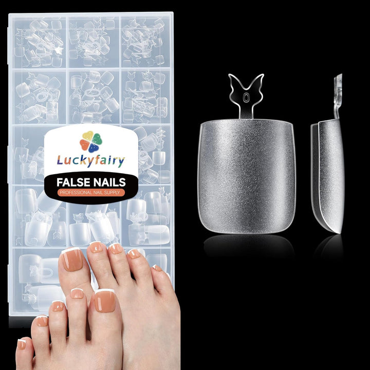 Short Almond Nail Tips, 240Pcs Soft Nail Gel Tips Pre-Shaped Acrylic Fake Nails, Half Matte Full Cover Clear Gelly Press on Flase Nail Tips for Extension Nail Manicure Home DIY 12 Sizes Gelly Tips