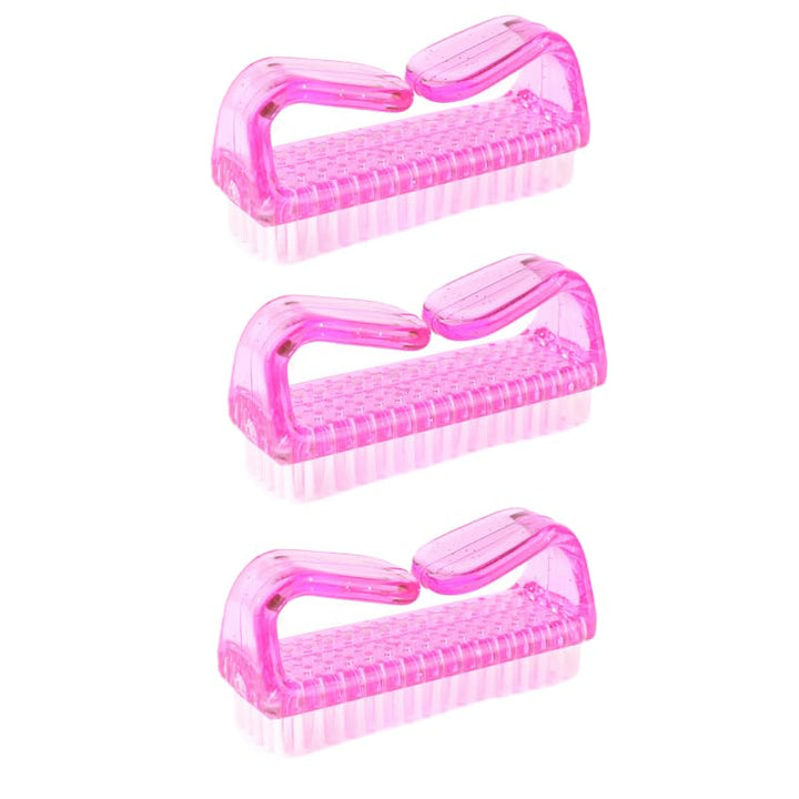 4 Pcs Nail Brush for Daily Use - 4 Different Kinds of Fingernail Brush with Plastic Handle Nail Brush for Cleaning Fingernails - Easy to Use Nail Scrub Brush - Nail Cleaner Nail Brushes for Hands Feet