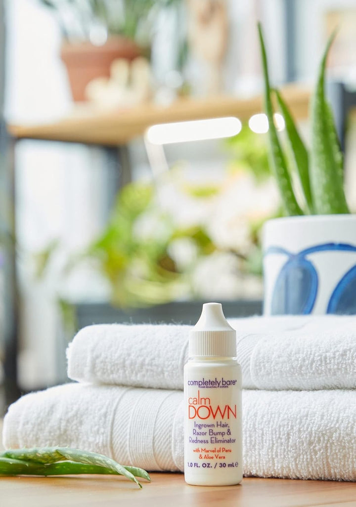 Calm down Ingrown Hair, Razor Bump & Redness Eliminator - Exfoliating Ahas & Bhas