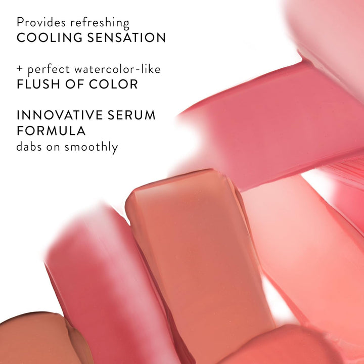 Serum Blush Tint, Lightweight Liquid Blush for Cheeks, Weightless Watercolor Sheer Finish, Practical Pink