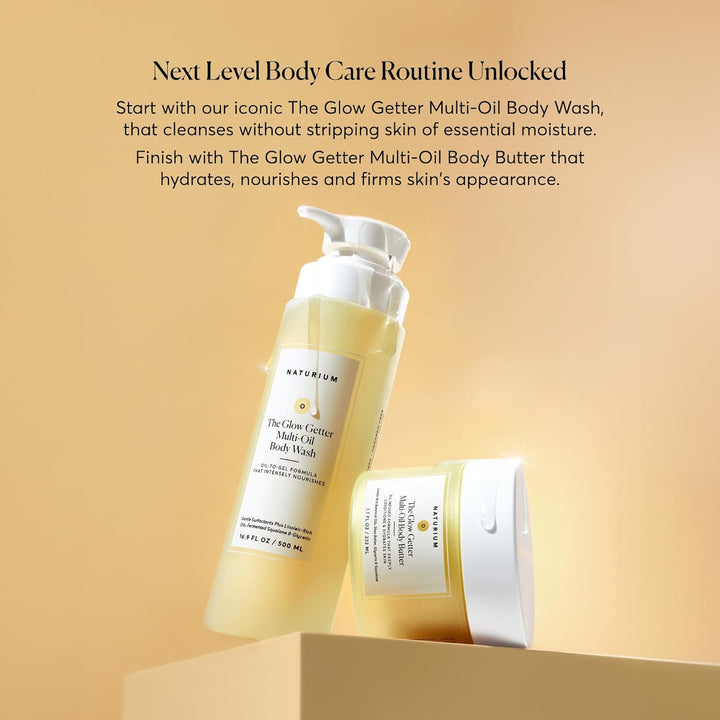 the Glow Getter Whipped Multi-Oil Body Butter, Firming Cream & Body Moisturizer with Shea Butter, 7.7 Fl Oz
