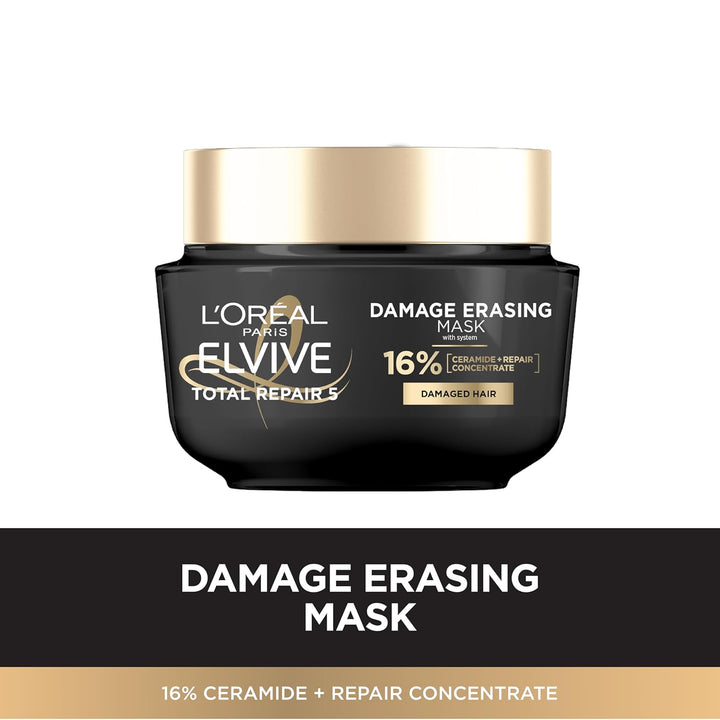 Elvive Total Repair 5 Damage-Erasing Balm with Almond and Protein, 8.5 Ounce (Packaging May Vary)