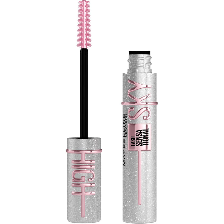 Lash Sensational Sky High Washable Mascara Makeup, Volumizing, Lengthening, Defining, Curling, Multiplying, Buildable Formula, Blackest Black, 1 Count