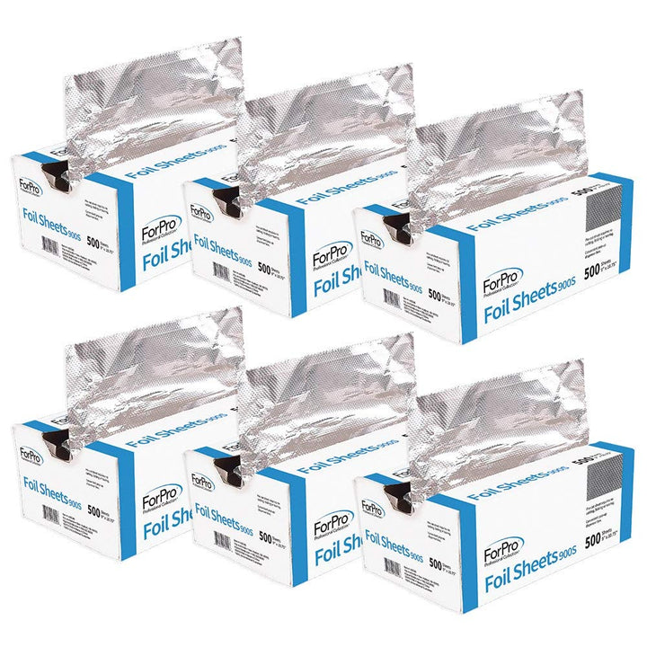 Embossed Foil Sheets 900S, Aluminum Foil, Popup Dispenser for Hair Color Application and Highlighting, Food Safe, 9” W X 10.75” L, 500 Count