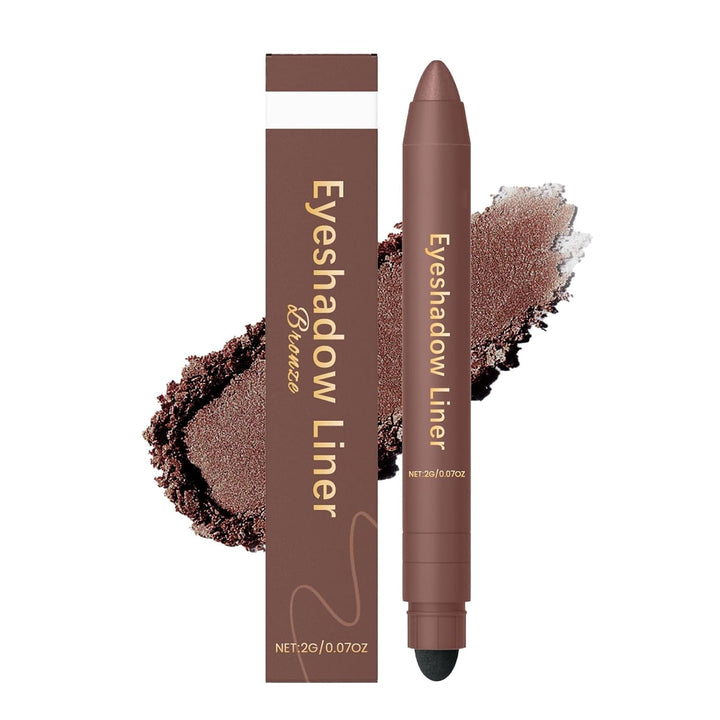 Shadow Liner Duo Plum: 2-In-1 Waterproof Eyeliner & Eyeshadow Stick, Smooth & Easy to Apply for Smoky or Natural Looks 6 Colors (2PCS-D)