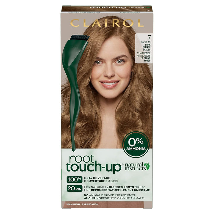 Root Touch-Up by Natural Instincts Permanent Hair Dye, 2 Black Hair Color, Pack of 1