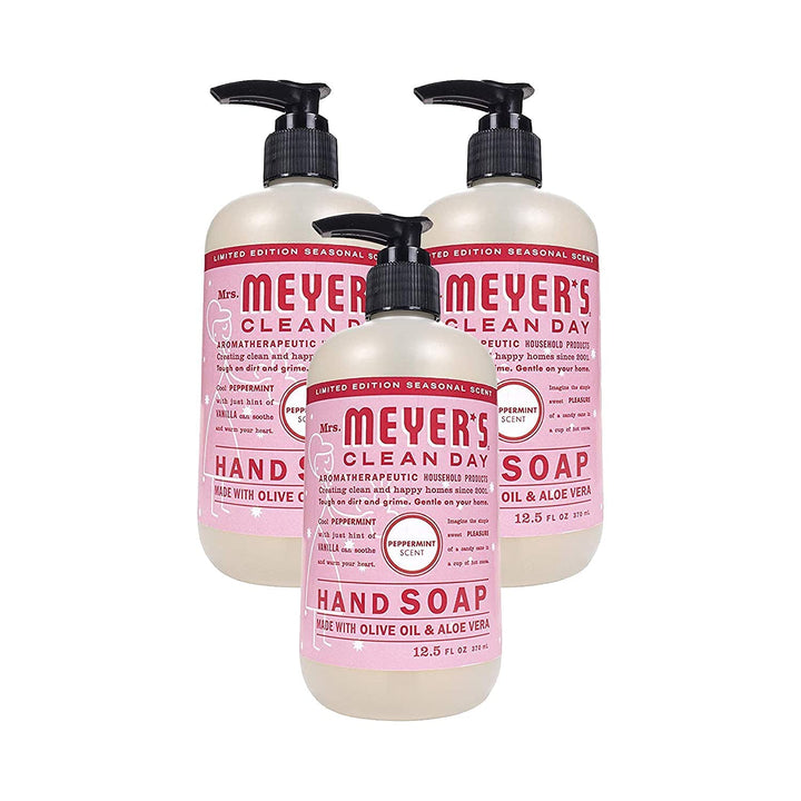 CLEAN DAY Hand Soap, Made with Essential Oils, Biodegradable Formula, Rain Water, 12.5 Fl. Oz - Pack of 3