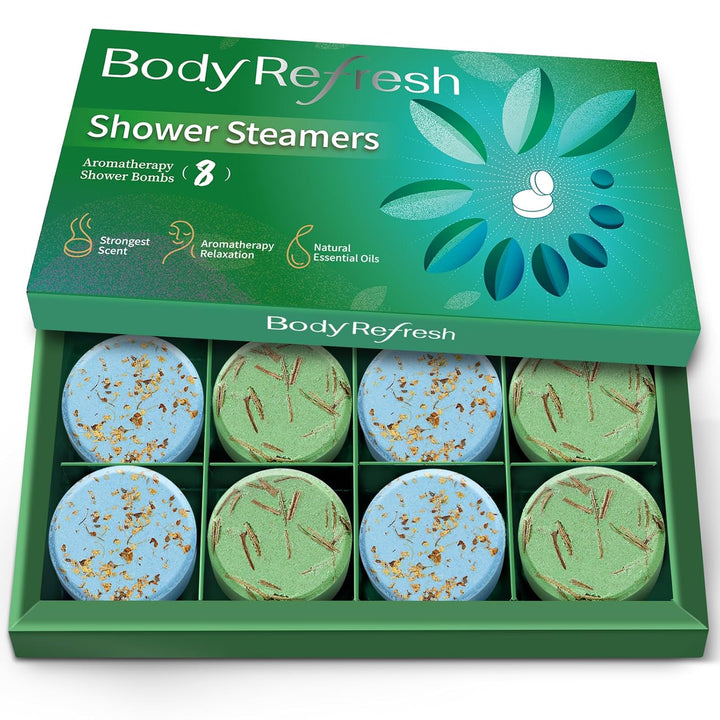 Shower Steamers Aromatherapy - 8 Pack Shower Bombs with Essential Oils, Birthday Gifts for Women Self Care Relaxation Home SPA Stress Relief, Gifts for Girlfriend Teacher Womens Christmas Gift