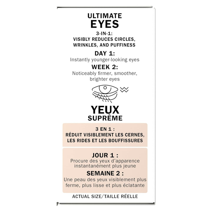 Eyes Ultimate Eye Cream for Dark Circles, Wrinkles and Puffiness, 13 Ml (0.4 Fl. Oz.)