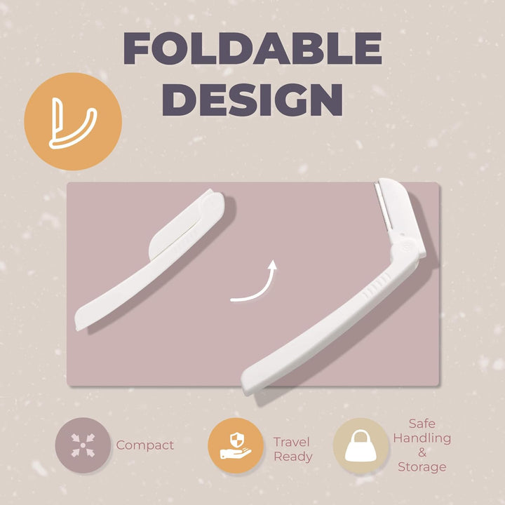 Dermaplaning Razor (9 Count) – Face Razors for Women for Peach Fuzz, Eyebrow Shaping & Gentle Exfoliation – at Home Facial Shaver for Smooth Skin & Flawless Makeup Prep