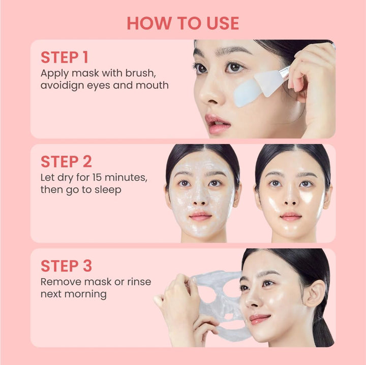 QUIA Collagen Wrapping Mask 75Ml - Clinical +92% Firmer Appearance - Overnight Glass Skin Peel off - Korean Skincare - All Skin Types - Better than Sheet Masks