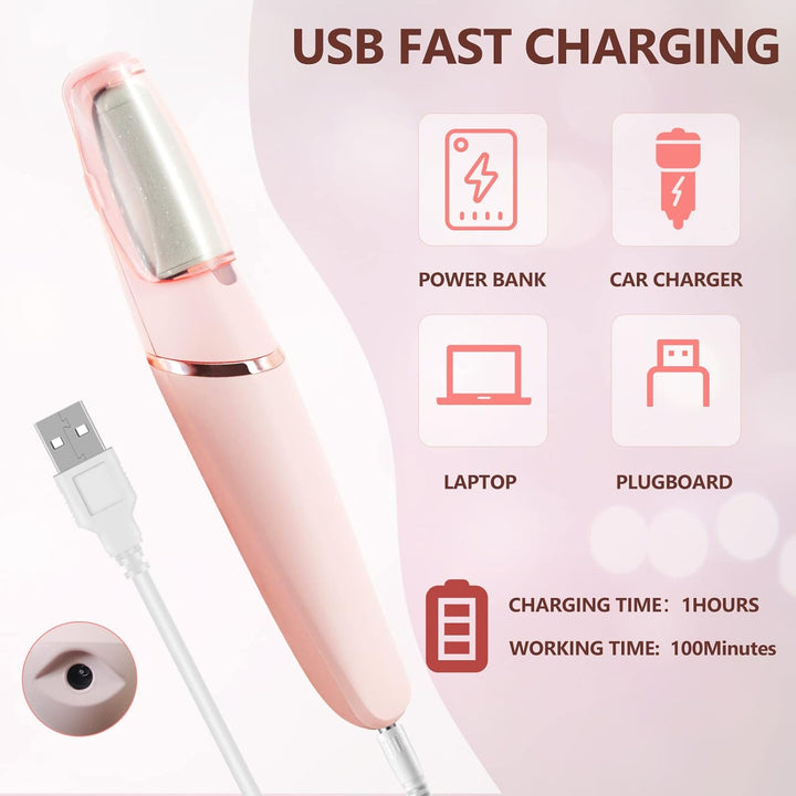 Electric Callus Removers for Feet,  Electric Foot Callus Remover Pedicure Kits Rechargeable With12 in 1, Removes Dry Skin for Smoother Feet, Foot Care for Dead Skin Ideal Gift