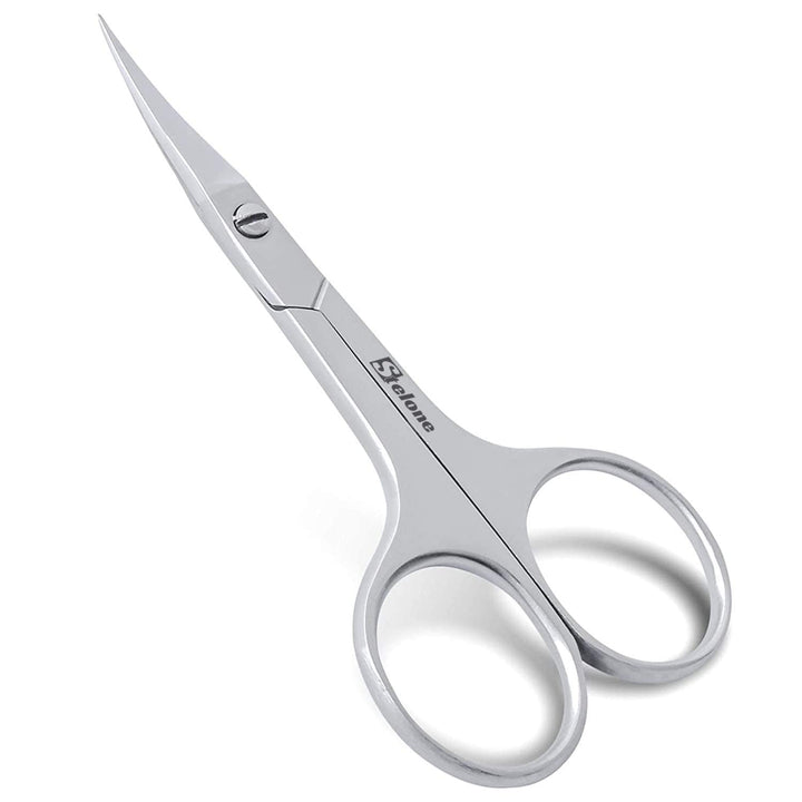 Multi Purpose Eyebrow Scissors Stainless Steel Curved Blade Cuticle Scissors for Manicure and Cosmetic, Brow Scissors for Facial Hair & Eyelash Trimming