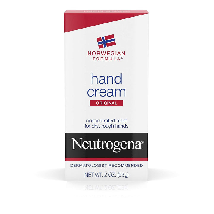 Norwegian Formula Moisturizing Hand Cream Formulated with Glycerin for Dry, Rough Hands, Fragrance-Free Intensive Hand Lotion, 2 Oz